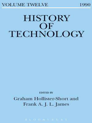 cover image of History of Technology Volume 12